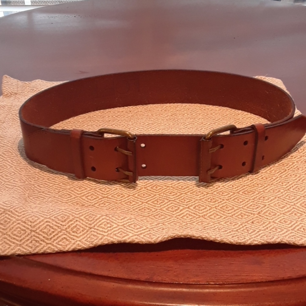 Loft brown leather belt